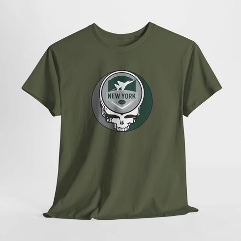 Grateful Dead - New York Jets Stealie Unisex T-Shirt - NFL - StealieShop